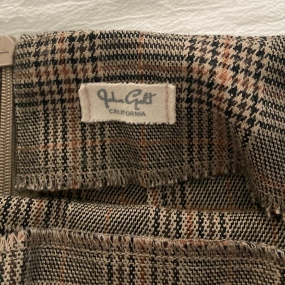 Brandy Melville: J Galt Brown Stretchy Houndstooth Skirt